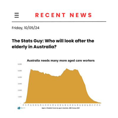 The Stats Guy: Who will look after the elderly in Australia? The Stats Guy: Who will look after the elderly in Australia?